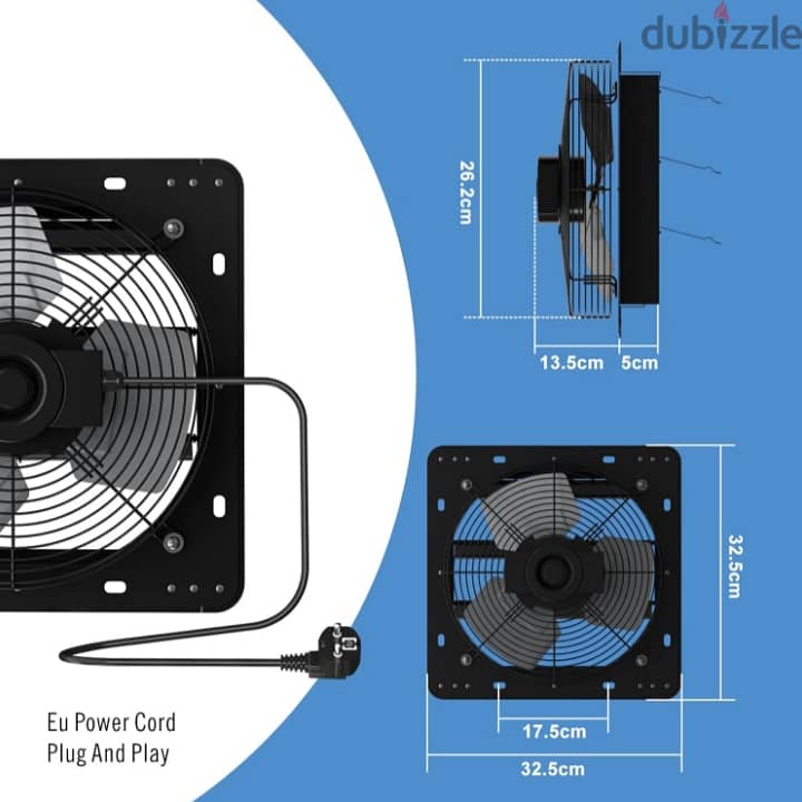 Aygrochy 250mm Air Inlet and Exhaust Fan/ 3$ delivery 2