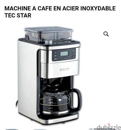 Tecstar TECSTAR COFFEE MAKER + GRINDER 12 CUPS Details