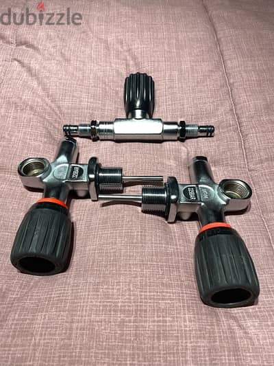 scuba diving manifold / sidemount valves