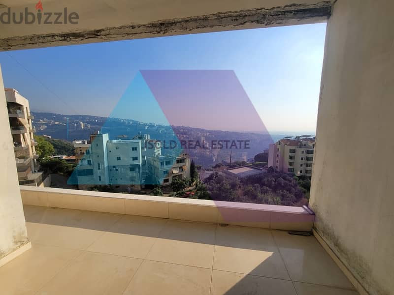 A 160 m2 apartment having an open view for rent in Mansourieh 1