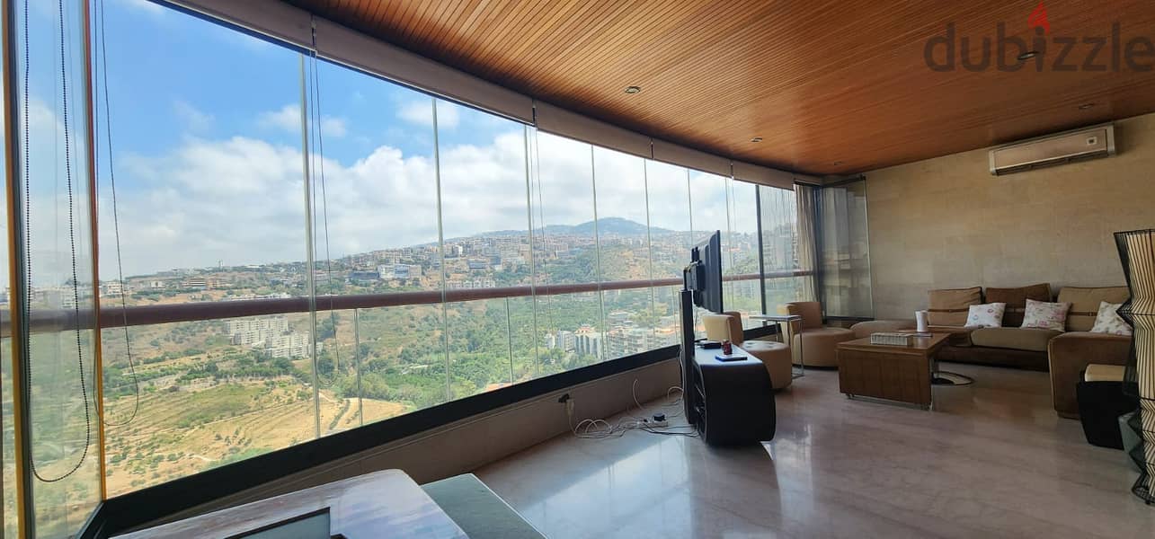 L15787-Fully Furnished Apartment With Open View For Rent In Mar Takla 7