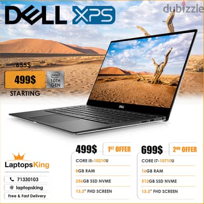 Dell XPS 13 7390 10th Gen. Cpu 13.3" Screen Laptop Offer