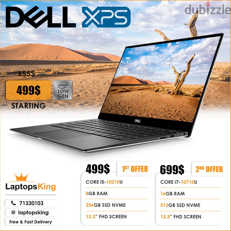 Dell XPS 13 7390 10th Gen. Cpu 13.3" Screen Laptop Offer 0