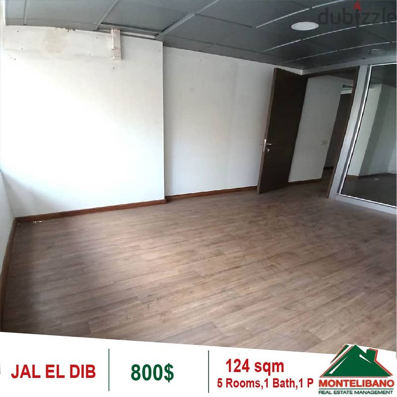 800$!! Prime Location Office for rent in Jal El Dib 1