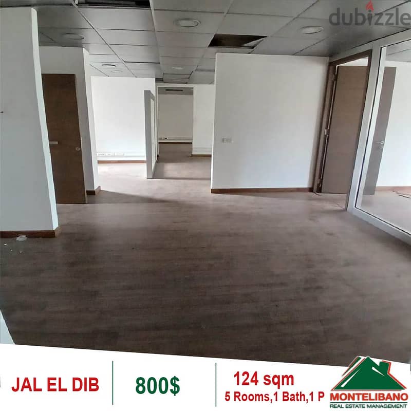 800$!! Prime Location Office for rent in Jal El Dib 3