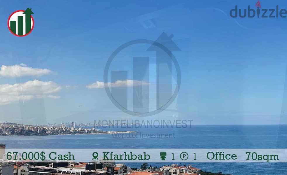 Office for Sale in Kfarhbab with open sea view ! 2