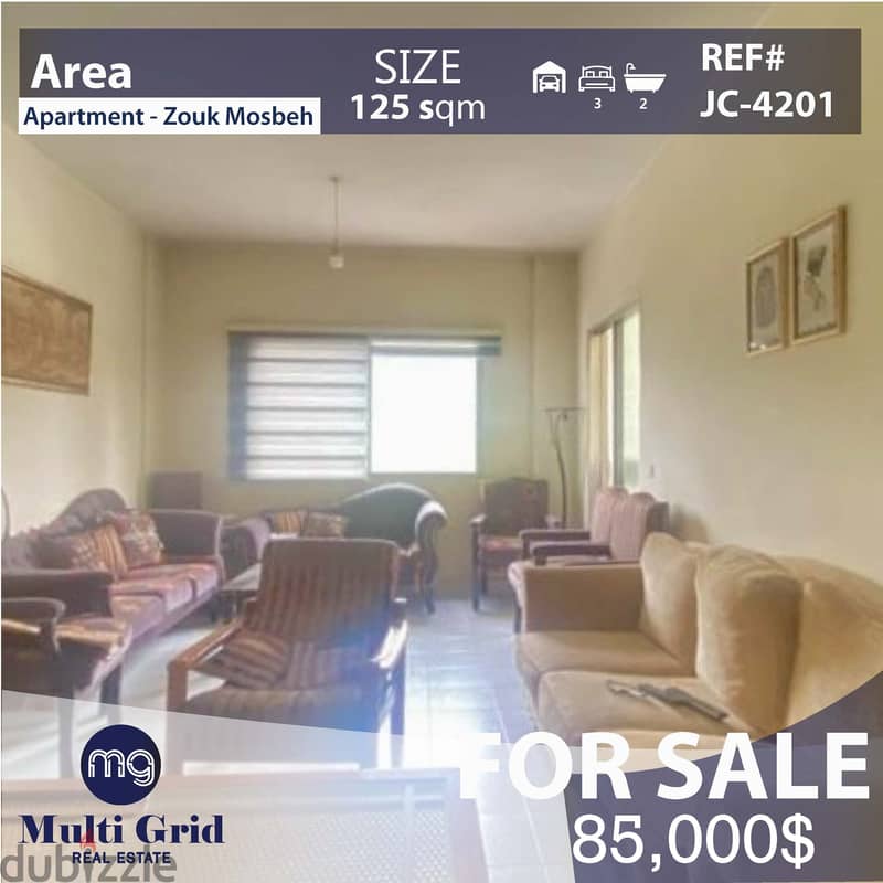 Apartment for Sale in Zouk Mosbeh ,  JC-4201 , شقة للبيع في ذوق مصبح 0