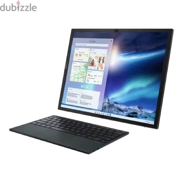 ASUS ZenBook 17 Fold OLED laptop with wireless keyboard and pouch 1