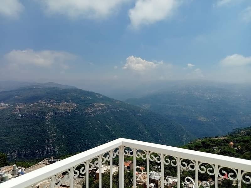 Roof Apartment in Beit Mery for rent + Terrace | Amazing view 4