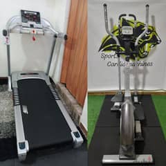 4hp treadmill new fitness line with  incline & elliptical fitness line 0