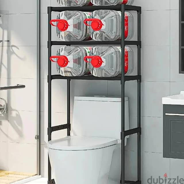 Over Toilet Storage Shelf - 3 Tier Washing Machine Rack, B/W 3