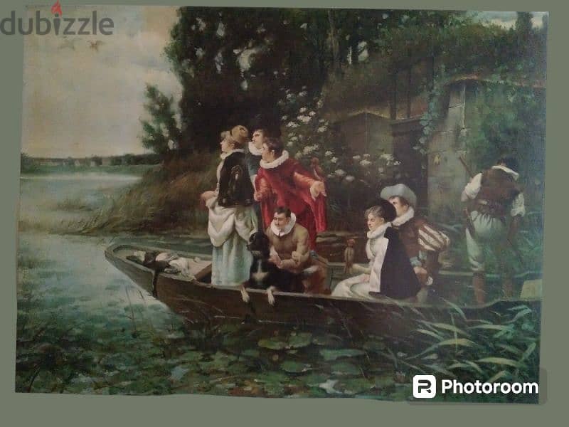 Old English Oil Painting on canvas 3