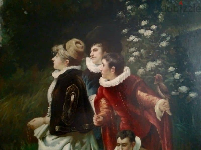 Old English Oil Painting on canvas 5