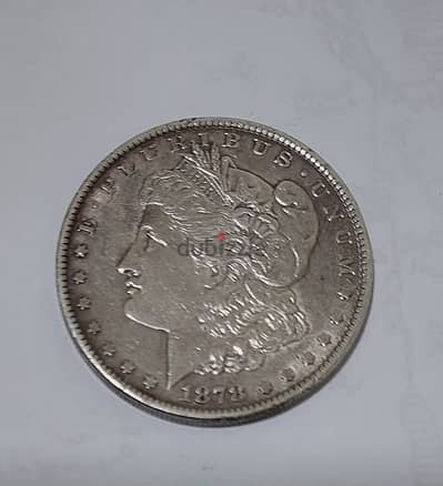 USA One Morgan Dollar silver Coin year 1878 weight 26.5 grams