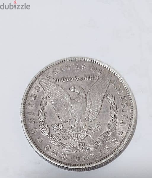 USA One Morgan Dollar silver Coin year 1878 weight 26.5 grams 1