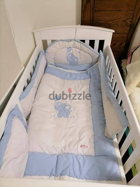 wooden bed Chloe + mattress +mosquito net and stand +gift 7