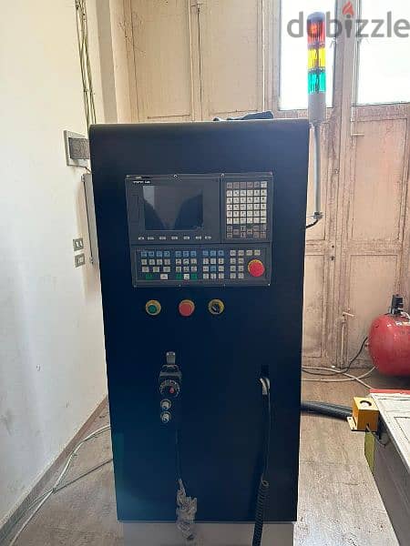 4 axis CNC machine 2040, HSD spindle 9.2kw Made in Italy + PVC press 13