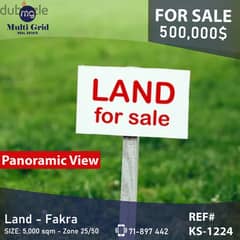 KS-1224, Land for Sale in Fakra, أرض للبيع في فقرا