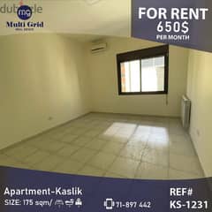 KS-1231, Apartment for Rent in Kaslik, شقة للإيجار في الكسليك