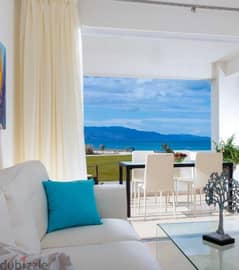 101 SQM Beachfront Apartment in Chania, Crete, Greece with Sea View