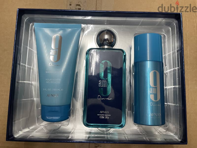 AFNAN 9AM DIVE Set (100 mL Perfume + Shower Gel + Deo Spray) 2