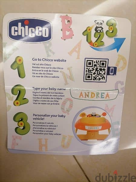 Chicco  3 in 1  walker, first step and ride-on +gift 4