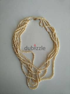 Five strand freshwater rice pearls necklace - Not Negotiable