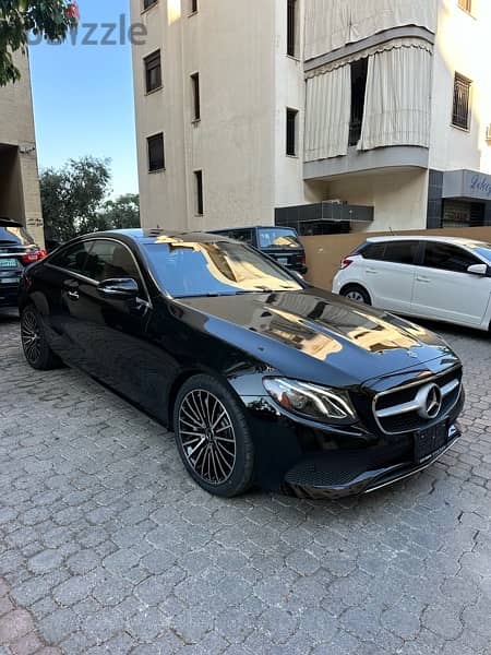 Mercedes E 400 coupe 4matic 2018 black on brown (clean carfax) 2