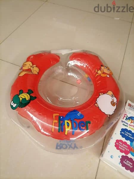 5 items:2 Intex baby floats +baby neck ring +float ring +boat mcqueen 9