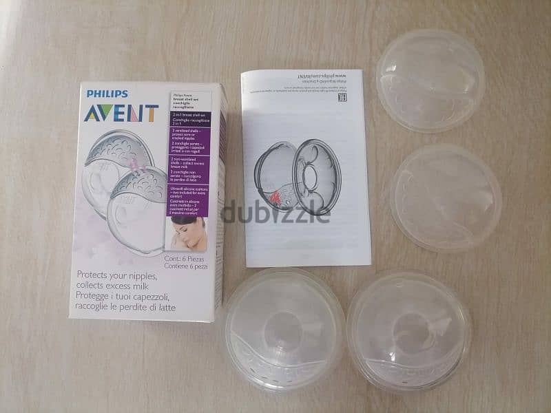 powered nasal aspirator +Philips avent  breast shell set 3