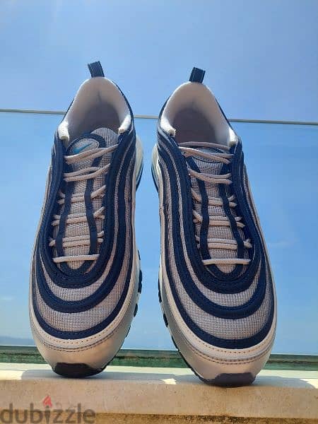 Nike Air Max 97 OG Metallic Silver Chlorine Blue (Size 45). 4