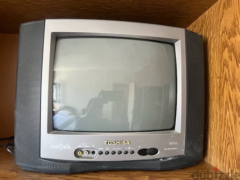 Vintage Toshiba TV 30x20cm 1