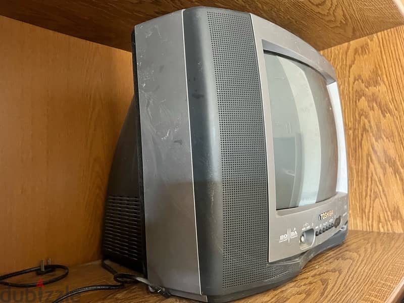 Vintage Toshiba TV 30x20cm 2