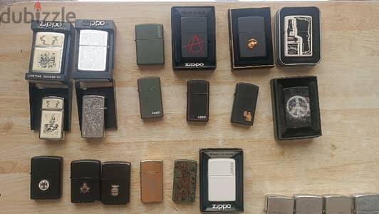 zippo lighters and pipe,