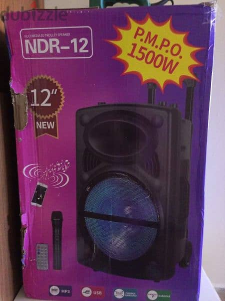 karaoke speaker new + Panasonic stereo cd player 0