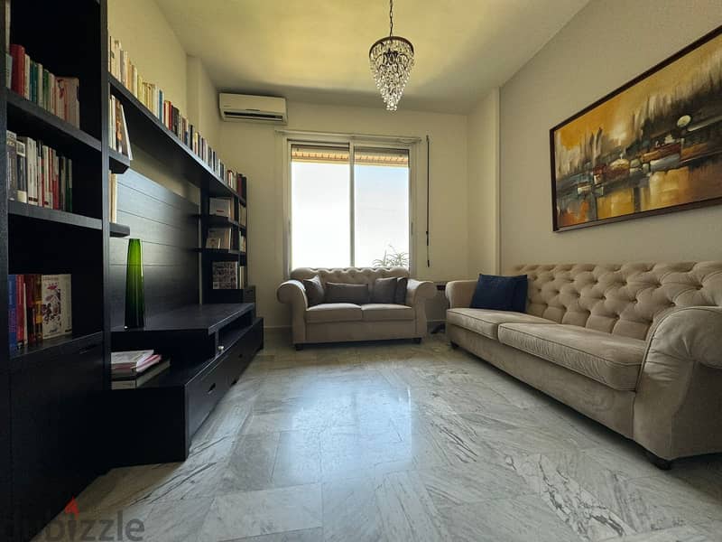 L15801-Semi-Furnished And Decorated Apartment For Sale in Ain Saadeh 4