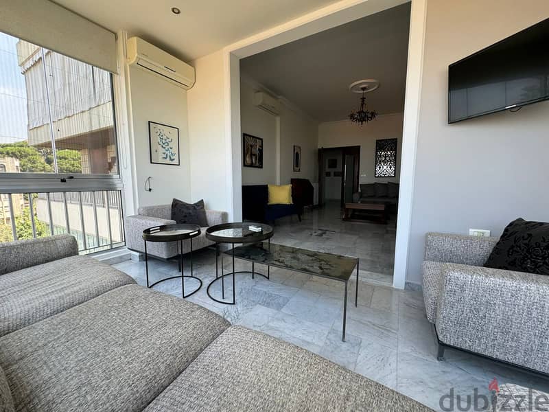 L15801-Semi-Furnished And Decorated Apartment For Sale in Ain Saadeh 7