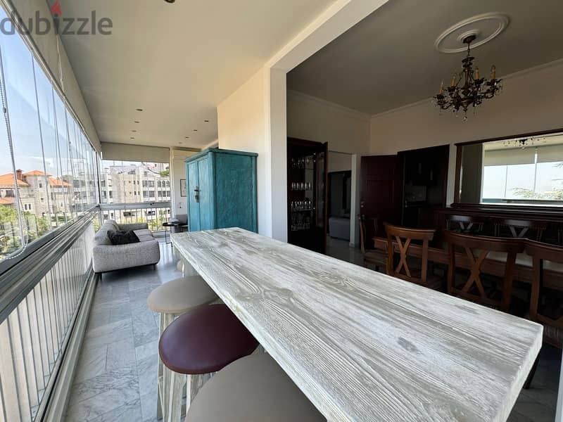 L15801-Semi-Furnished And Decorated Apartment For Sale in Ain Saadeh 12