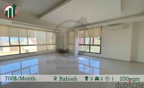 Semi-furnished Apartment for Rent in Rabieh !!!