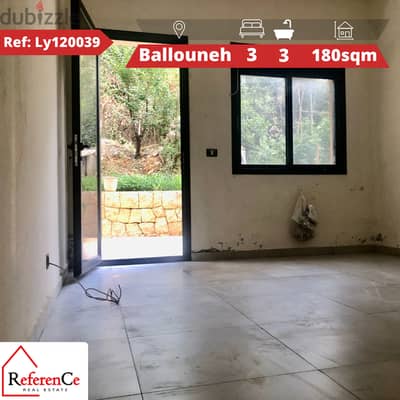 Apartment with garden in Ballouneh شقة مع حديقة في بلونة