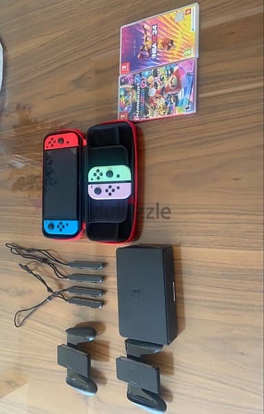 Nintendo Switch + Games + Accessories 5