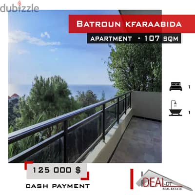 Apartment for sale in Kfaraabida شقة للبيع في كفرعبيدا