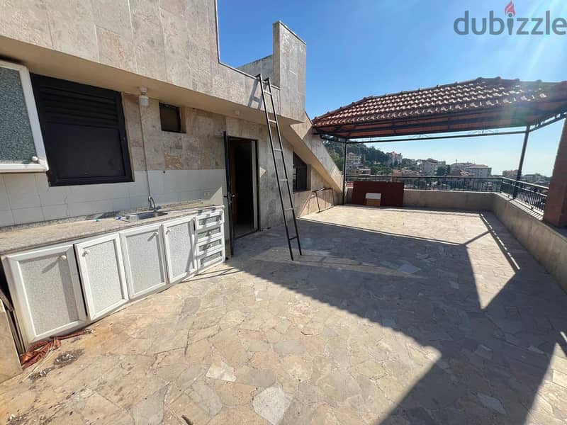 Roumieh spacious duplex for rent with 30m terrace, nice view Ref#6288 7