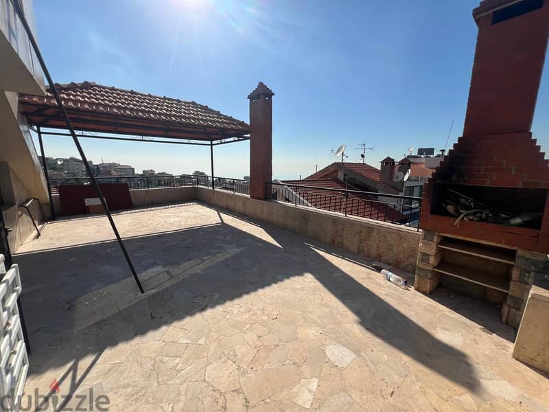 Roumieh spacious duplex for rent with 30m terrace, nice view Ref#6288 10