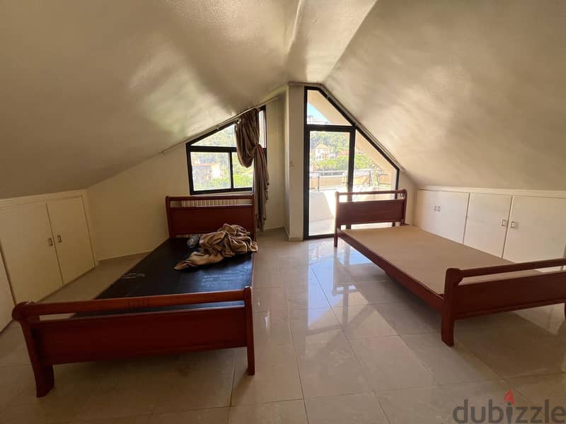 Roumieh spacious duplex for rent with 30m terrace, nice view Ref#6288 16