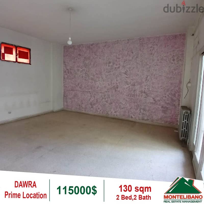 115000$!! Prme Location Apartment for sale in Dawra 2