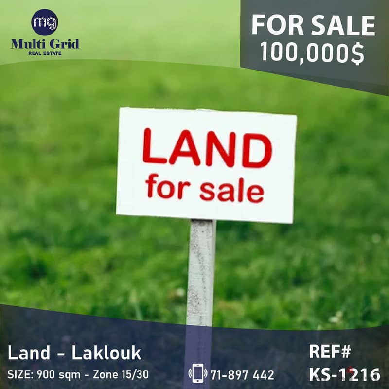 KS-121600 / Land for Sale in Laklouk, أرض للبيع في اللقلوق 0