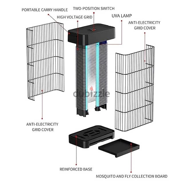 Electric Mosquito Killer Bug Zapper, Fly Lamp for Indoor/Outdoor 8