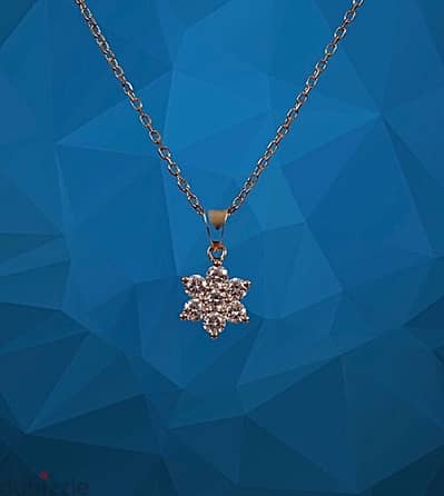 necklace flower diamond