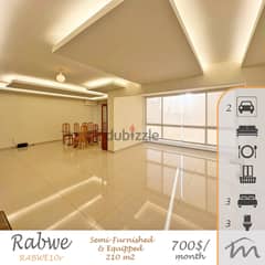 Rabwe | Signature Touch | Semi-Furnished | Brand New 210m² | 2 Parking